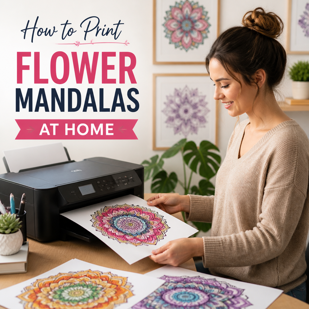 How to Print Flower Mandalas at Home